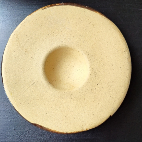 Antique / Vintage R.R.P. Roseville Ohio Stoneware 2 handle covered Bean 🫘 Pot - Picture 13 of 14